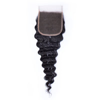 Affordable Virgin Hair Deep Wave Closure/Frontal