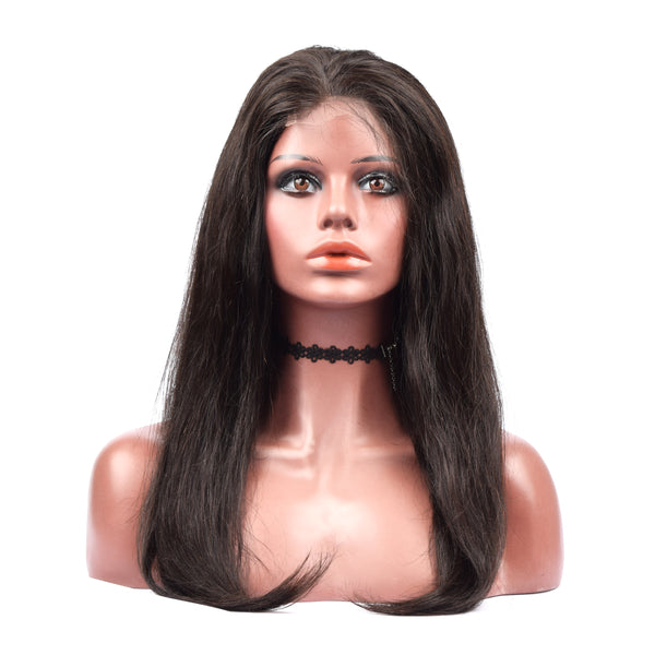 Burmese Top Virgin Closure Lace Wig Straight (T-Lace)