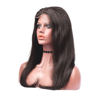 Burmese Top Virgin Closure Lace Wig Straight (T-Lace)